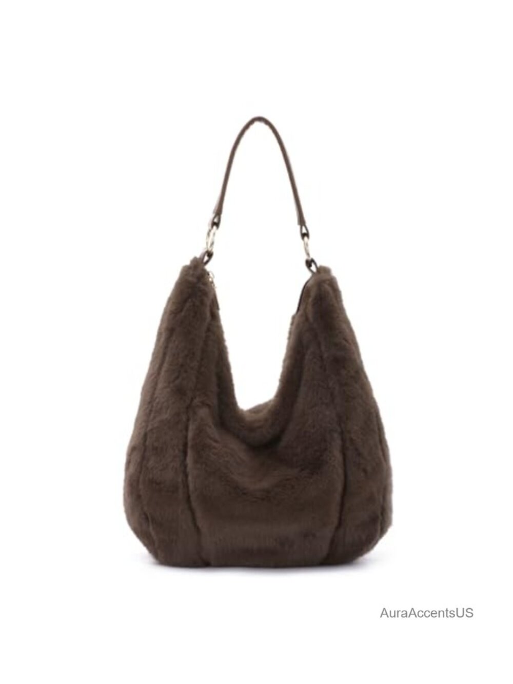 Faux Fur Fluffy Shoulder Bag Soft Plush Crossbody Tote